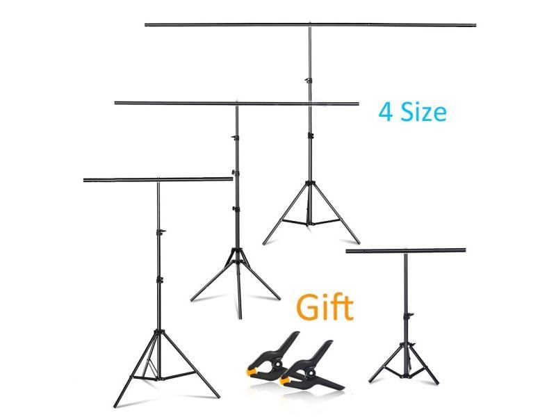 Photography Photo Studio T-Shape Backdrop Background Stand Frame Support System Carousel 1