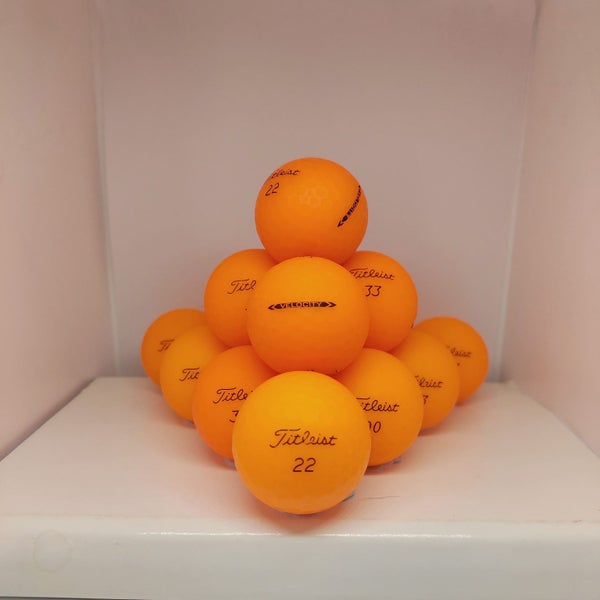 12 Titleist Velocity A+/A Grade Orange Matte Carousel 1