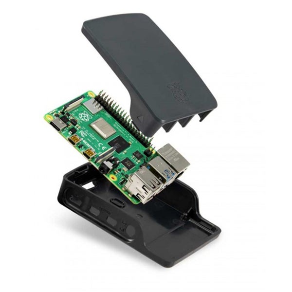 Raspberry Pi Official Grey / Black Case for Raspberry Pi 4 Model B (The board is Carousel 2