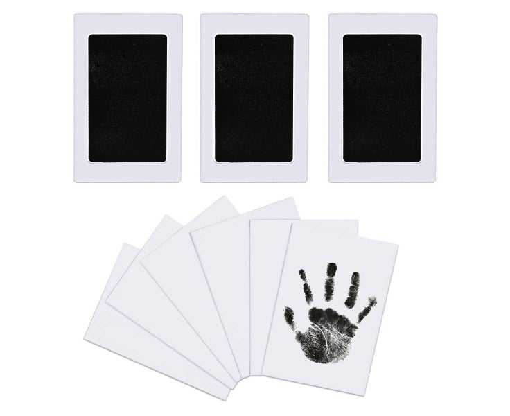 pcs Baby Imprint Set Baby Handprint and Footprint Clean Touch Ink Pad Baby Carousel 2