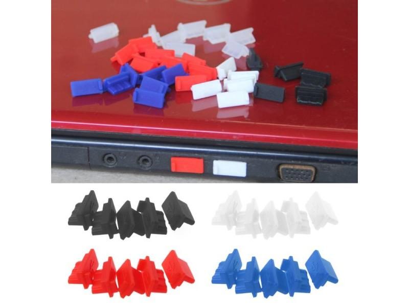 5PCS USB Dust Plug Charger Port Cover Cap Female Jack Interface Universal Carousel 2
