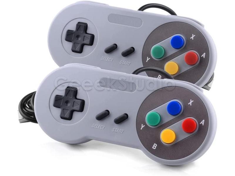 2PCS/Lot! SNES USB Controller Game Pad Joypad Joystick With Flannel Bag For PC Carousel 1