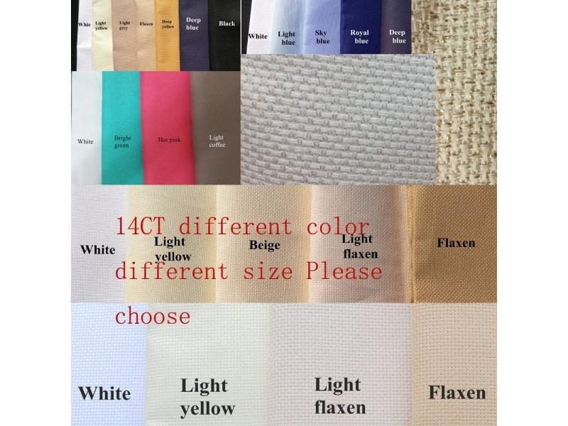 14ct Aida Cloth In Different Sizes With 7 Colors For Cross Stitch DIY Carousel 2