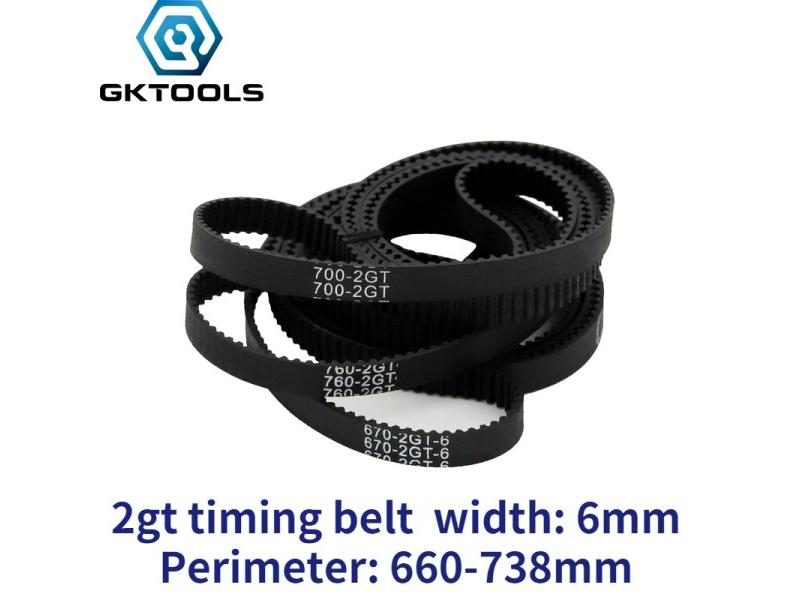 GKTOOLS C-13 3D Printer GT2 6mm Closed Loop Rubber 2GT Timing Belt Length 660 Carousel 1