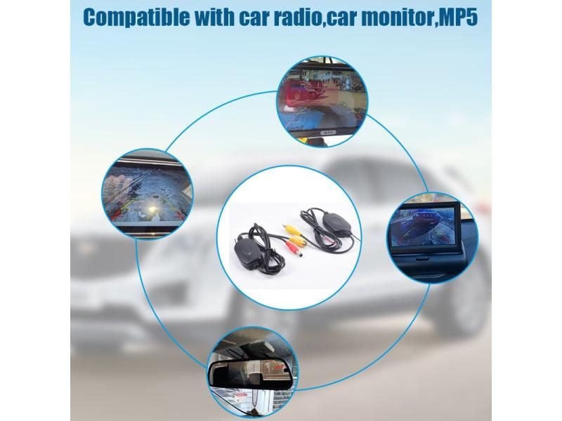Easy Installation Car Rear View Camera Wireless Wiring Kit 2.4GHz DC 12V Carousel 1