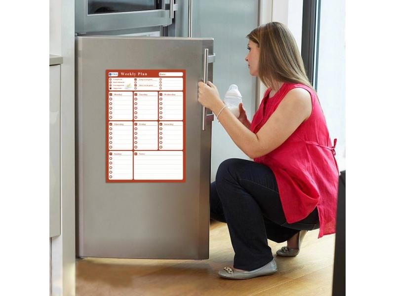 YIBAI A3 Flexible Magnetic Board Calendar 30*42cm Dry Earse Magnets Waterproof Carousel 2