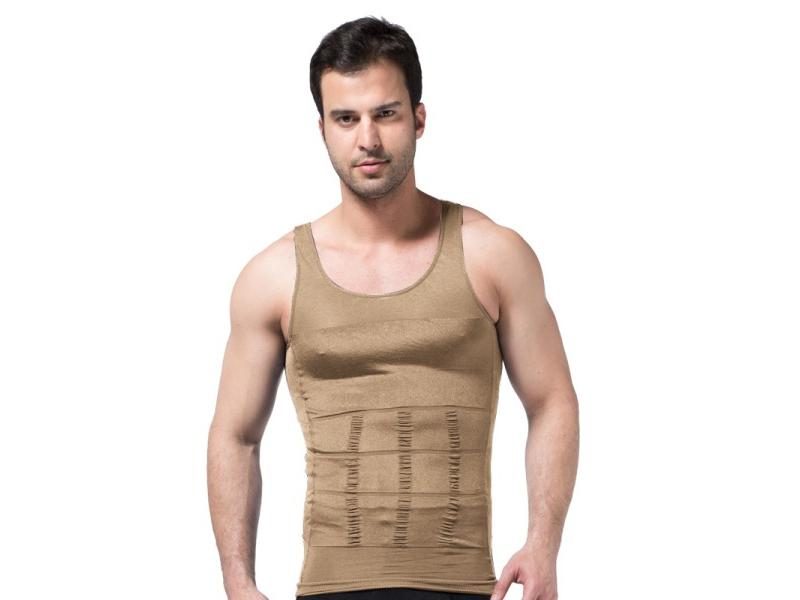 Mens Slimming Shaper Vest Abdomen Compression Carousel 1