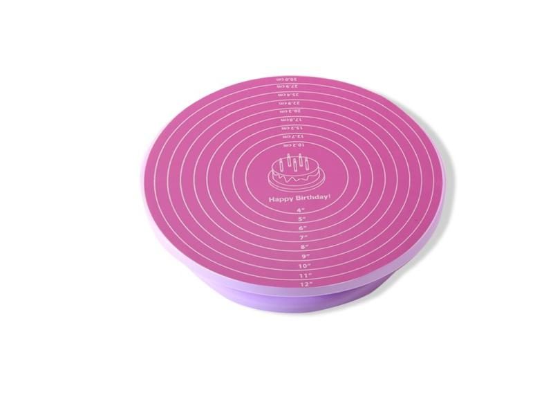 6Pcs Set Plastic Cake Turntable DIY Baking Tool Carousel 1