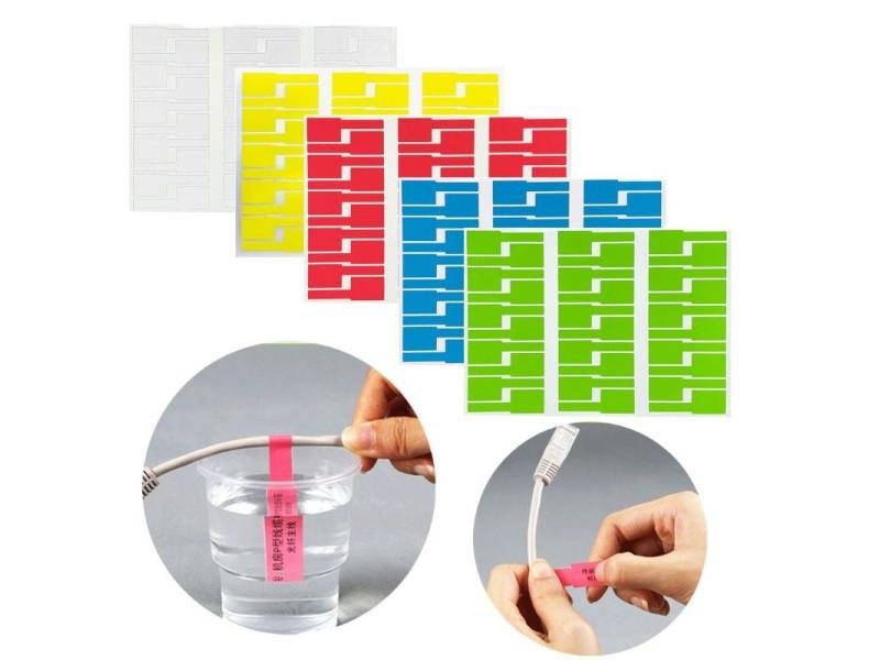 30Pc Cable Labels Sticker Waterproof Identification Tags Work With Laser Carousel 2