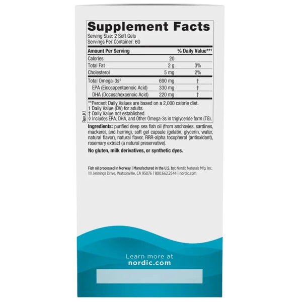 Nordic Naturals, Omega-3, 690mg, 120 Softgels Carousel 2