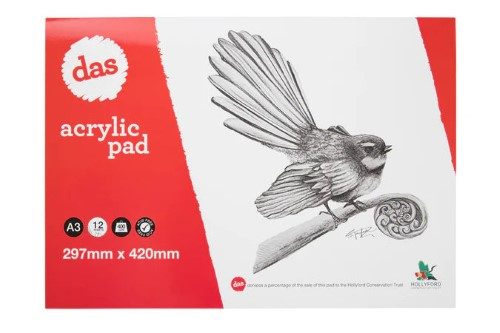 Das 400gsm 12 Sheet Acrylic Pads- A3 Carousel 1