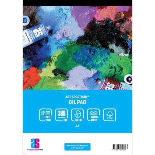 Art Spectrum 300gsm 12 Sheet Oil Pads- A3 Carousel 1