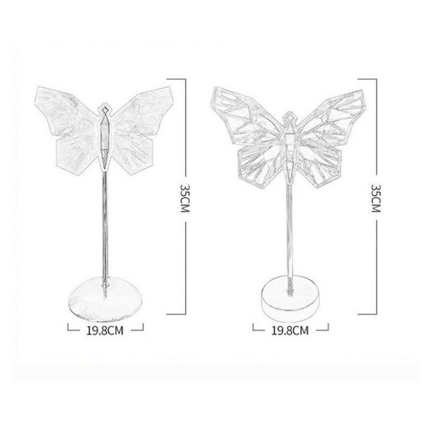 Elosung Butterfly Led Night Light Creative Crystal Design For Ambient Lighting Carousel 2