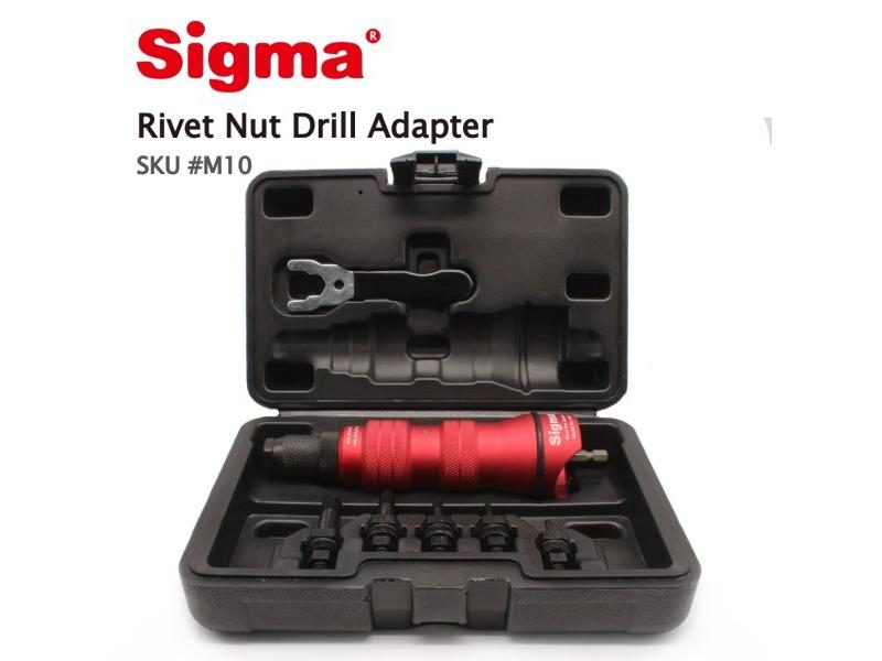 Sigma #M10 Threaded Rivet Nut Drill Adapter For Power Tools Carousel 1