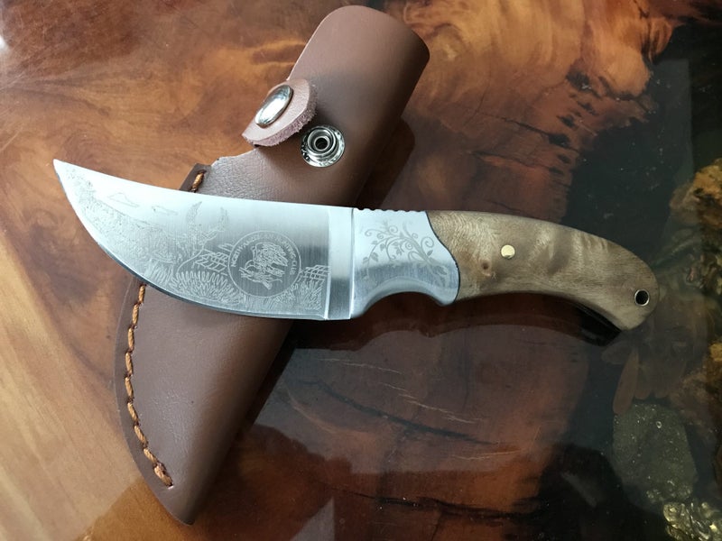 NEW 2025!! North American hunt series AFRICAN STAG Laser etched + sheath RRP$279 Carousel 1