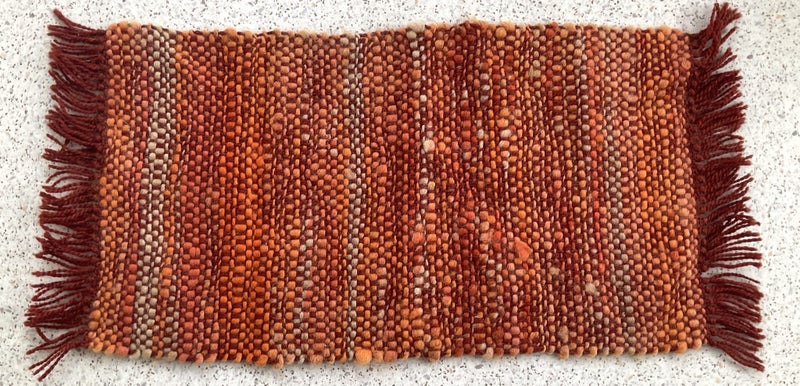** RETRO TABLE RUNNER ** HAND WOVEN ** PURE WOOL ** Carousel 2