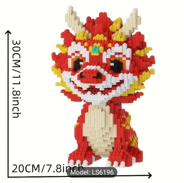 4088 pieces red dragon building blocks Carousel 2