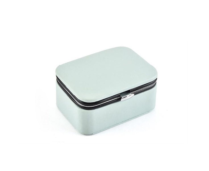 Mini Jewelry Box Simple Ring Earring Organizer Case Display Case Storage Bo Carousel 2