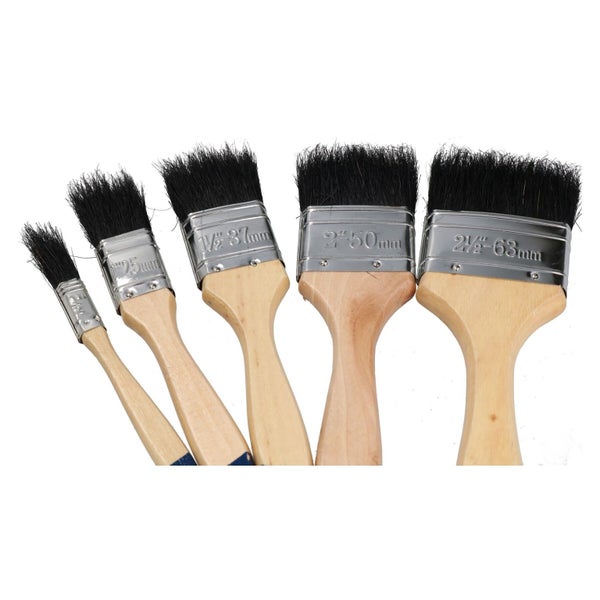 5pc Paint Brush Set Painters and Decorators Decorating Brush 12 - 62mm Width Carousel 2