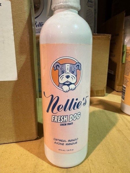 6 x Nellie's Oatmeal & Manga Fresh Dog Waterless Shampoo Carousel 1