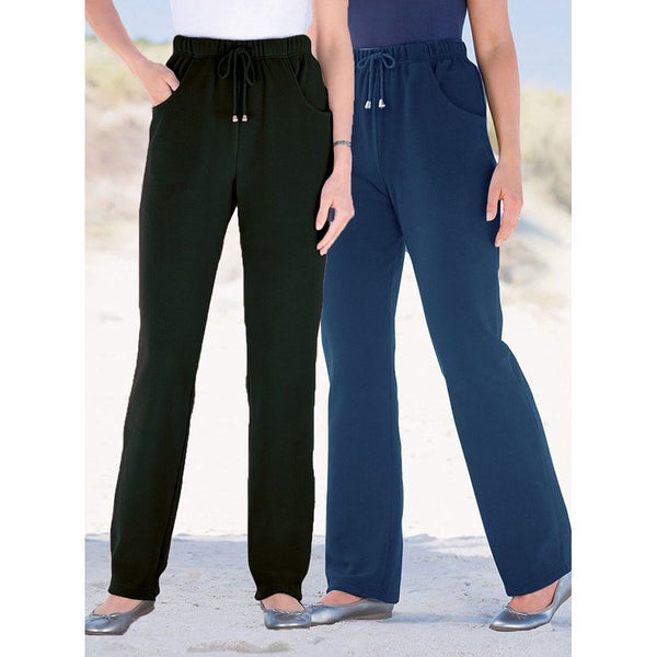 2 pack of fleece pants - black & Navy - size 16 - 100% polyester - so warm! Carousel 1