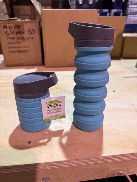 2 Flat Stacks Space Saving Collapsible Water Bottles Carousel 1
