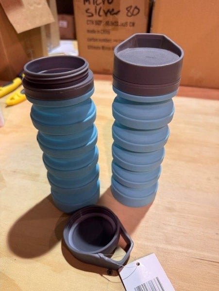 2 Flat Stacks Space Saving Collapsible Water Bottles Carousel 2
