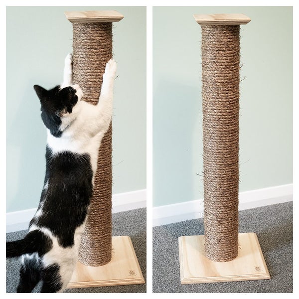 Cat Scratching Post 1000mm Tall, Natural Finish Carousel 2