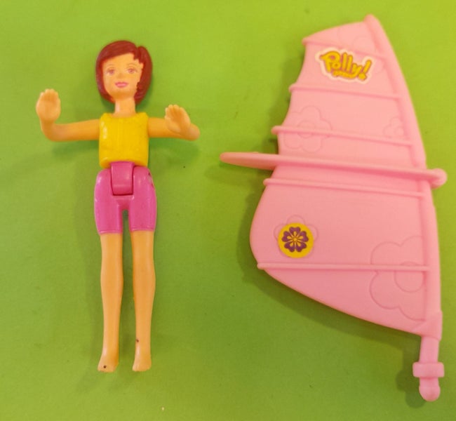 Polly Pocket toy, Lila doll with sail (McDs 2005) Carousel 1