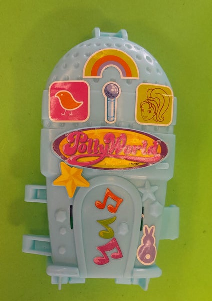 Polly Pocket toy, blue case for doll (BK 2007) Carousel 1