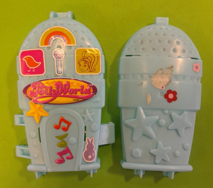 Polly Pocket toy, blue case for doll (BK 2007) Carousel 2