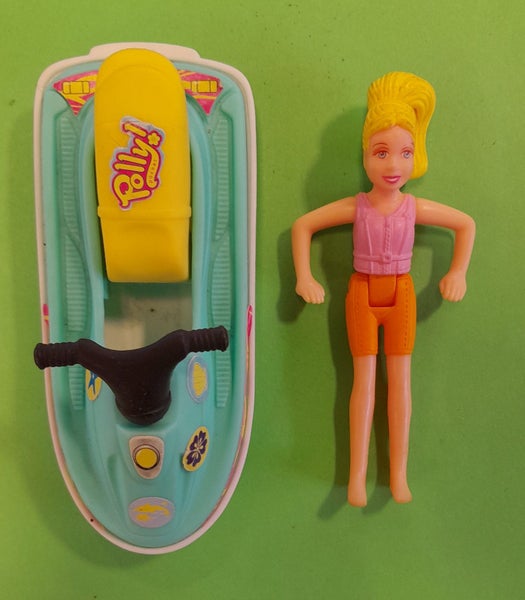 Polly Pocket toy, Polly with Jammin' Watercraft (McDs 2005), out-of-packet Carousel 2