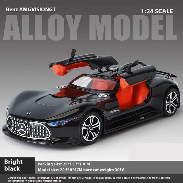 1:24 Mercedes-Benz AMG Vision GT Supercar Sound & Light Pull Back, bright black Carousel 2