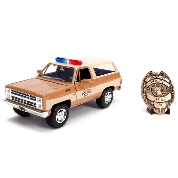 1:24 Chevrolet BLAZER Trailblazer Police Car Diecast Metal Alloy CHEVY, With box Carousel 1