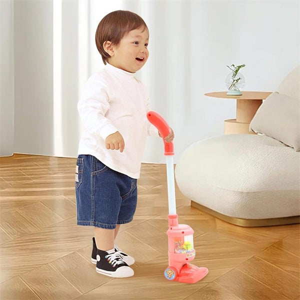 Kids Vacuum Toy 90?a Foldable Toddler Vacuum with Light-Pink Carousel 5
