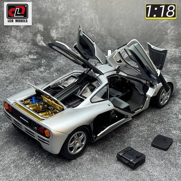 NewS McLaren F1 XP5 Silver 1:18 LCD model alloy car mode, Silver Carousel 2