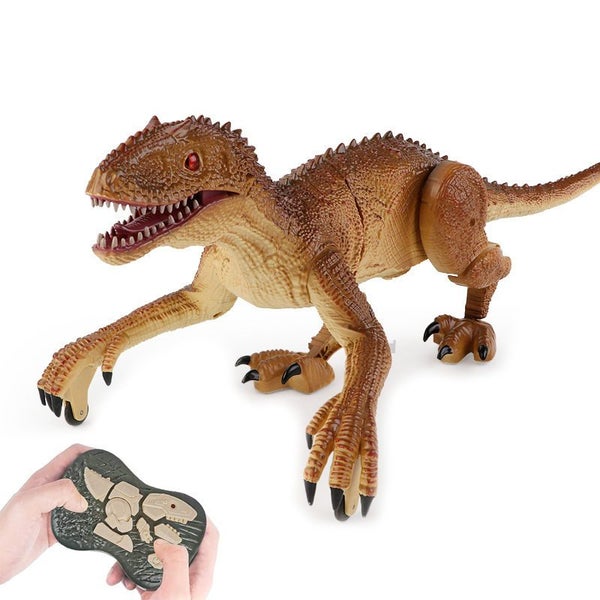 Remote Control Dinosaur Toys for Boys with Roaring Sound Light Up-3701 Brown Carousel 1