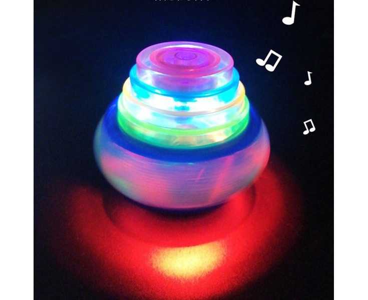 Led seven coloured lights gyro toys seven coloured lights and music gyro gy Carousel 2