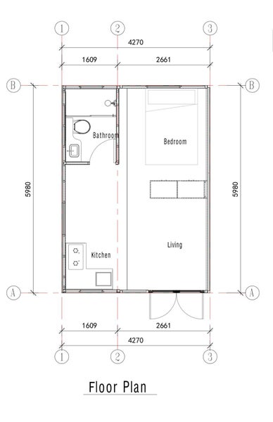 Expandable portable Cabin 26m2 Carousel 12