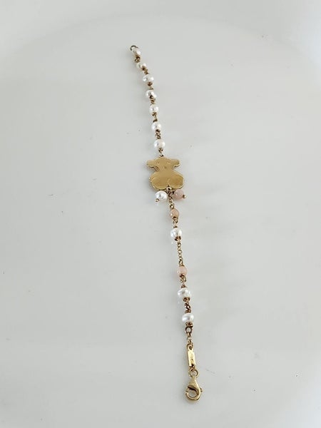 Freshwater Pearls and Sterling Silver with gold vermeil TOUS bracelet Carousel 1