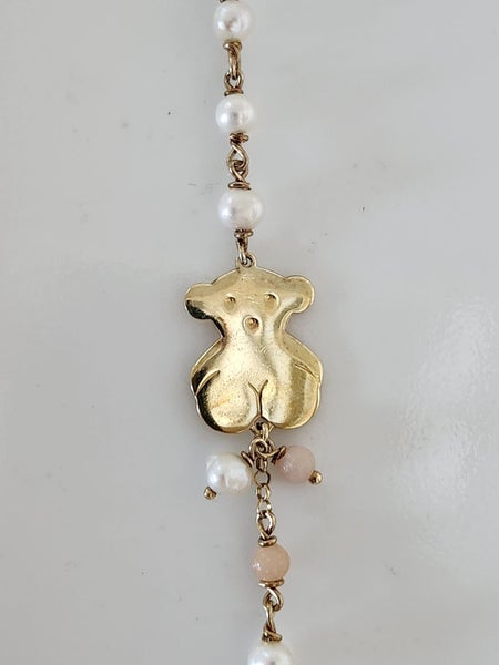 Freshwater Pearls and Sterling Silver with gold vermeil TOUS bracelet Carousel 2