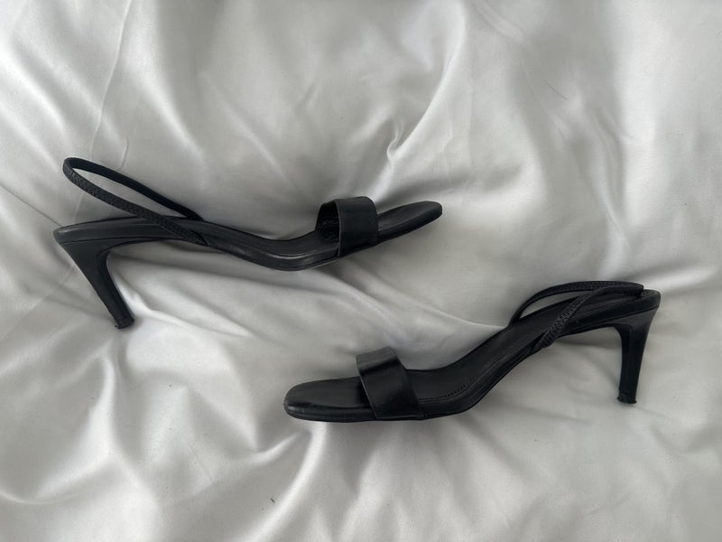 Zara leather sling back heels Carousel 1