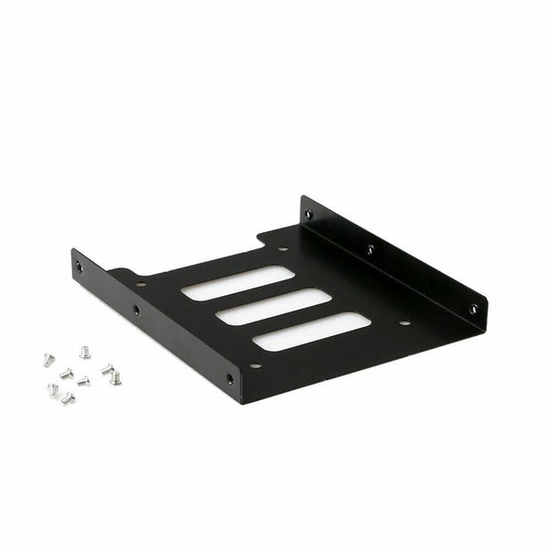 Black Bracket HDD Mounting Adapter Rack Dock Tray 2.5" SSD to 3.5"Bay Hard Drive Carousel 2
