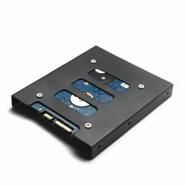 Black Bracket HDD Mounting Adapter Rack Dock Tray 2.5" SSD to 3.5"Bay Hard Drive Carousel 9