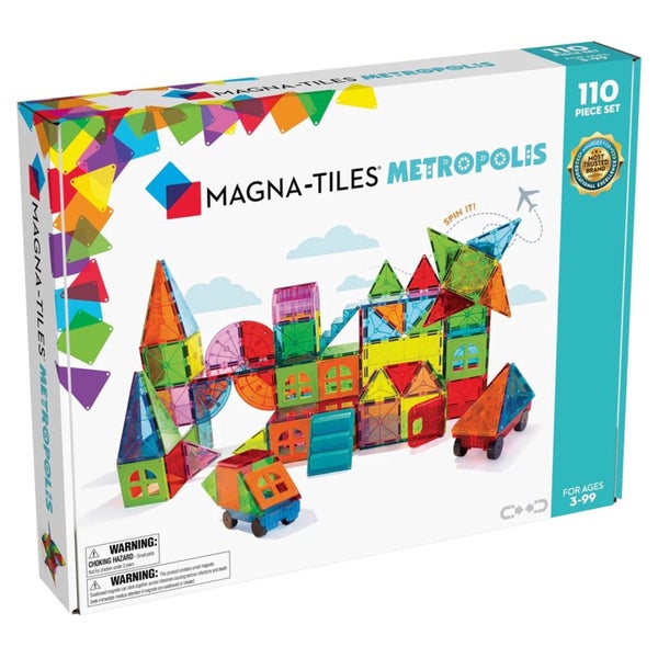 Magna Tiles Metropolis Set, 110 Piece Carousel 1