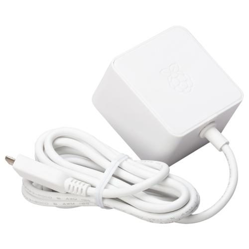 Raspberry Pi Official Power Supply White, 12.5W, Input: 110-240V AC, Output 5.1V Carousel 1
