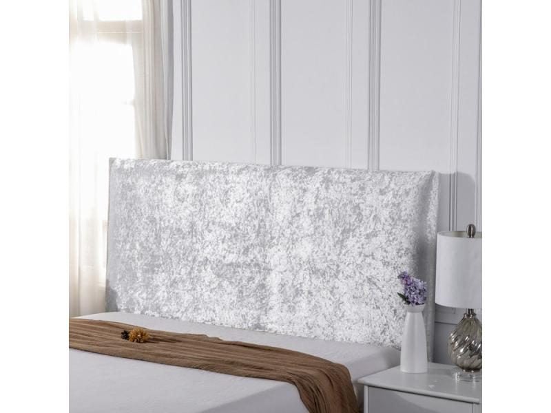 Simple Suede Bed Head Cover Dust Cover European-Style Velvet Solid Color Bed Carousel 1