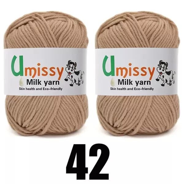 2pcs Crochet Yarn Milk Cotton Knitting Yarn Soft Warm Yarn For Hand Knitting Carousel 1