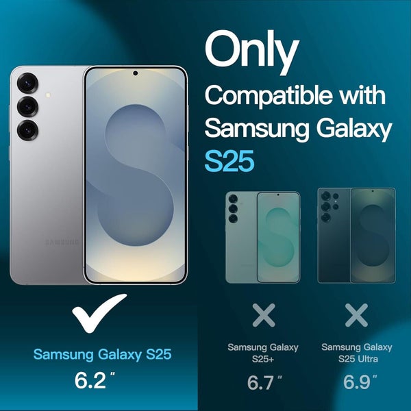 10 Pack Tempered Glass Screen Protector Phone Guard for Samsung Galaxy S25 Bulk Carousel 2