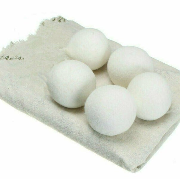6Pcs Wool Tumble Dryer Balls Natural Reusable Laundry Clean Practical Home Carousel 6